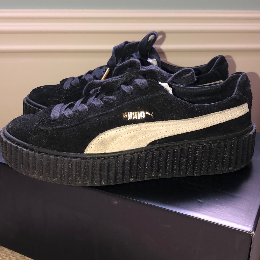 Puma X Fenty Creepers in black suede